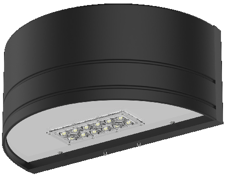 CL-304 LED Wall Pack Luminaire, Half Moon Full Cut Off