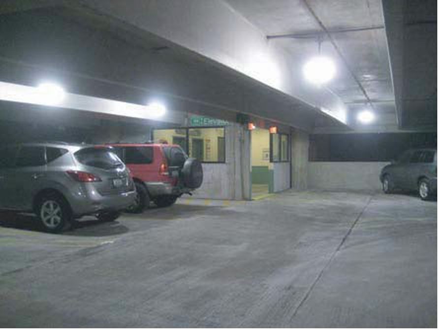 Parking garage lighting