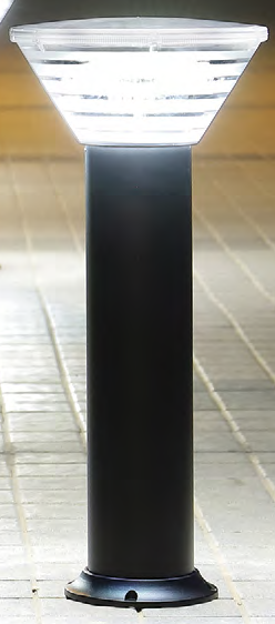 Eco-Orion Premium LED Solar Bollard, Solar-Powered, Vandal-Resistant